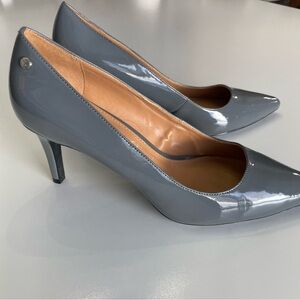 Calvin Klein Gray 3” Heels, size 10 (see note)